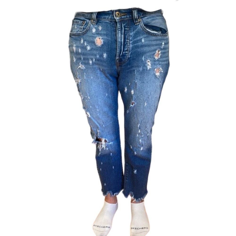 Pistola Distressed Jeans Raw Hem size 27